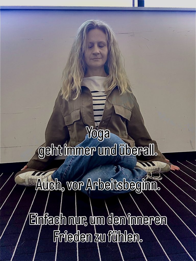 Edda Berger von lifestyle-austria: Yoga vor Arbeitsbeginn